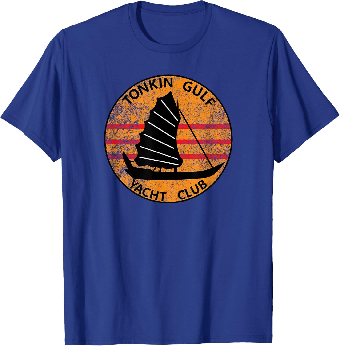 Tonkin Gulf Yacht Club 7th Fleet Vietnam Veteran Patch T-Shirt - T-Shirt | Royal