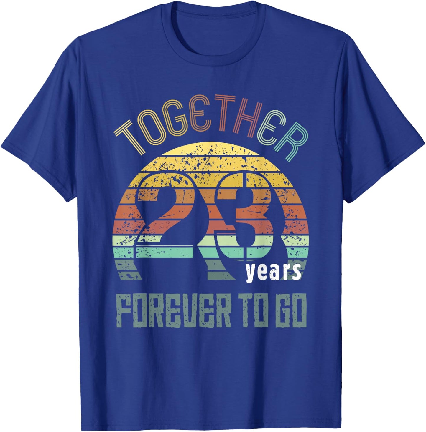 23 Wedding Anniversary for Couple Best 23rd Year of Marriage T-Shirt - T-Shirt | Royal