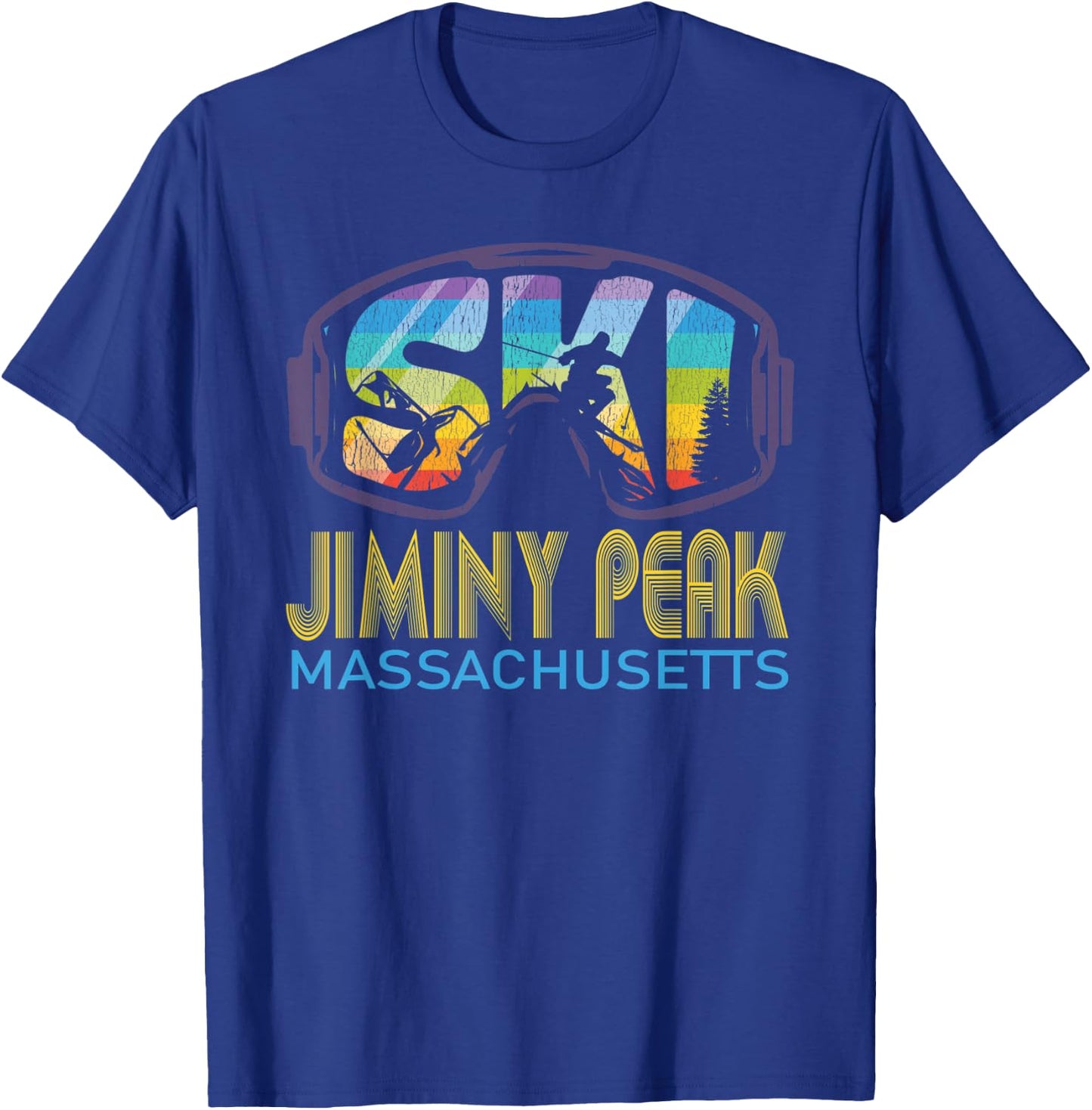 Ski Jiminy Peak Massachusetts Skiing Vacation T-Shirt - T-Shirt | Royal