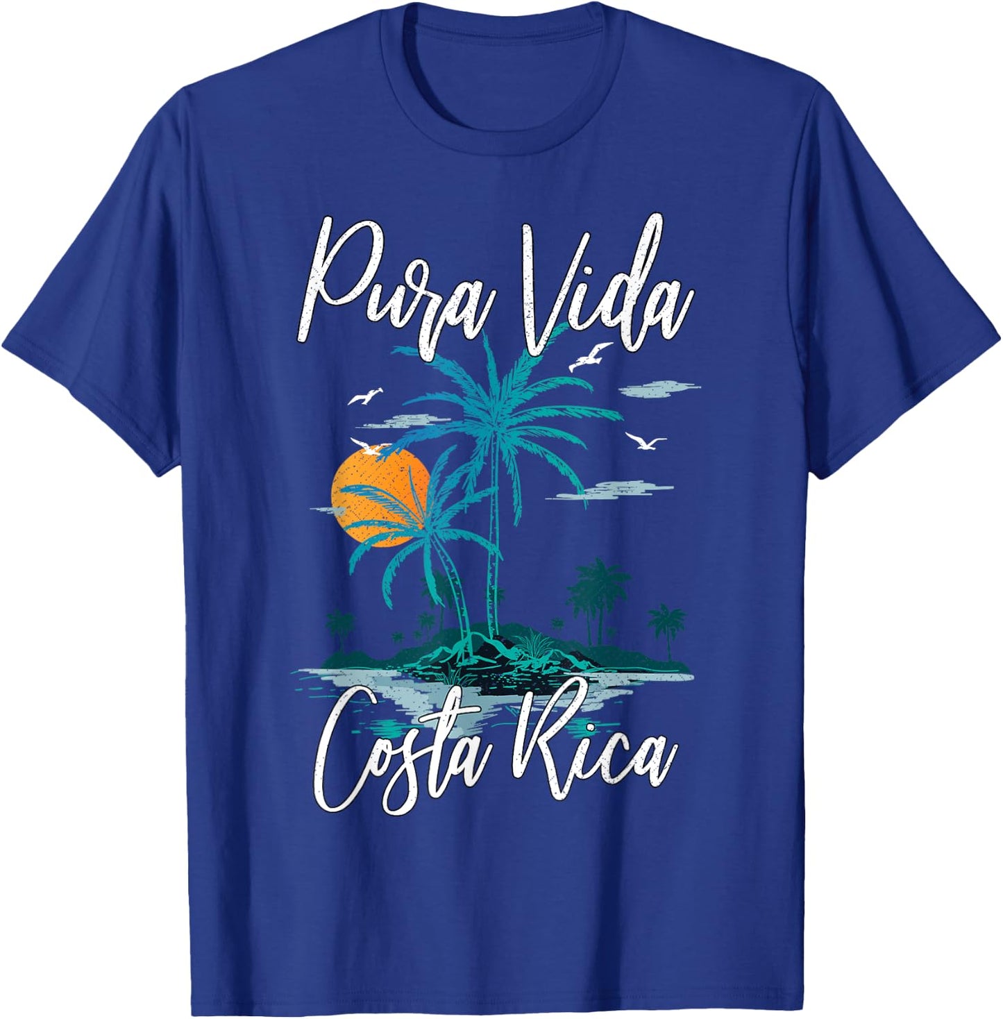 Vintage Family Vacation Costa Rica Pura Vida Beach T-Shirt - T-Shirt | Royal