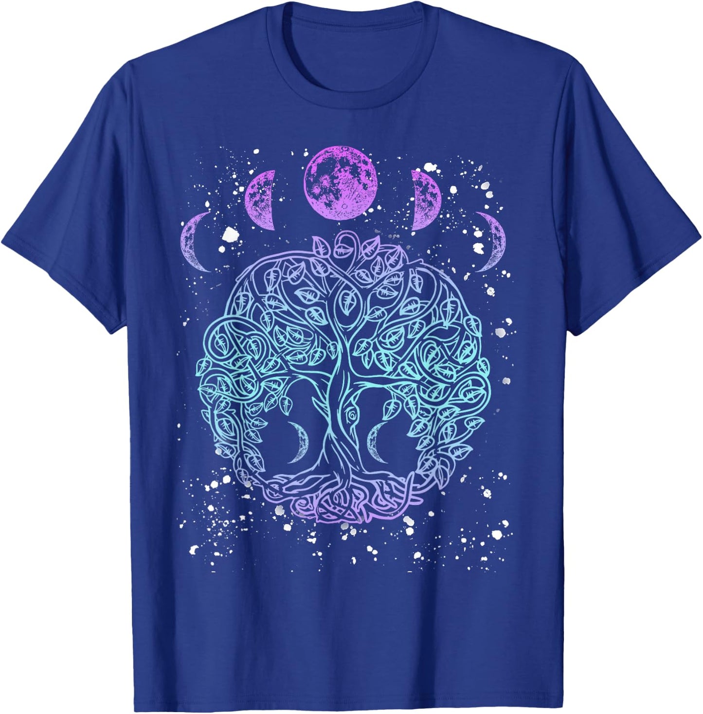 Moon Phases Tree of Life - Viking Pagan Wicca T-Shirt - T-Shirt | Royal