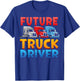 Trucker Truck Driver Kids Vintage Future Truck Driver T-Shirt - T-Shirt | Royal