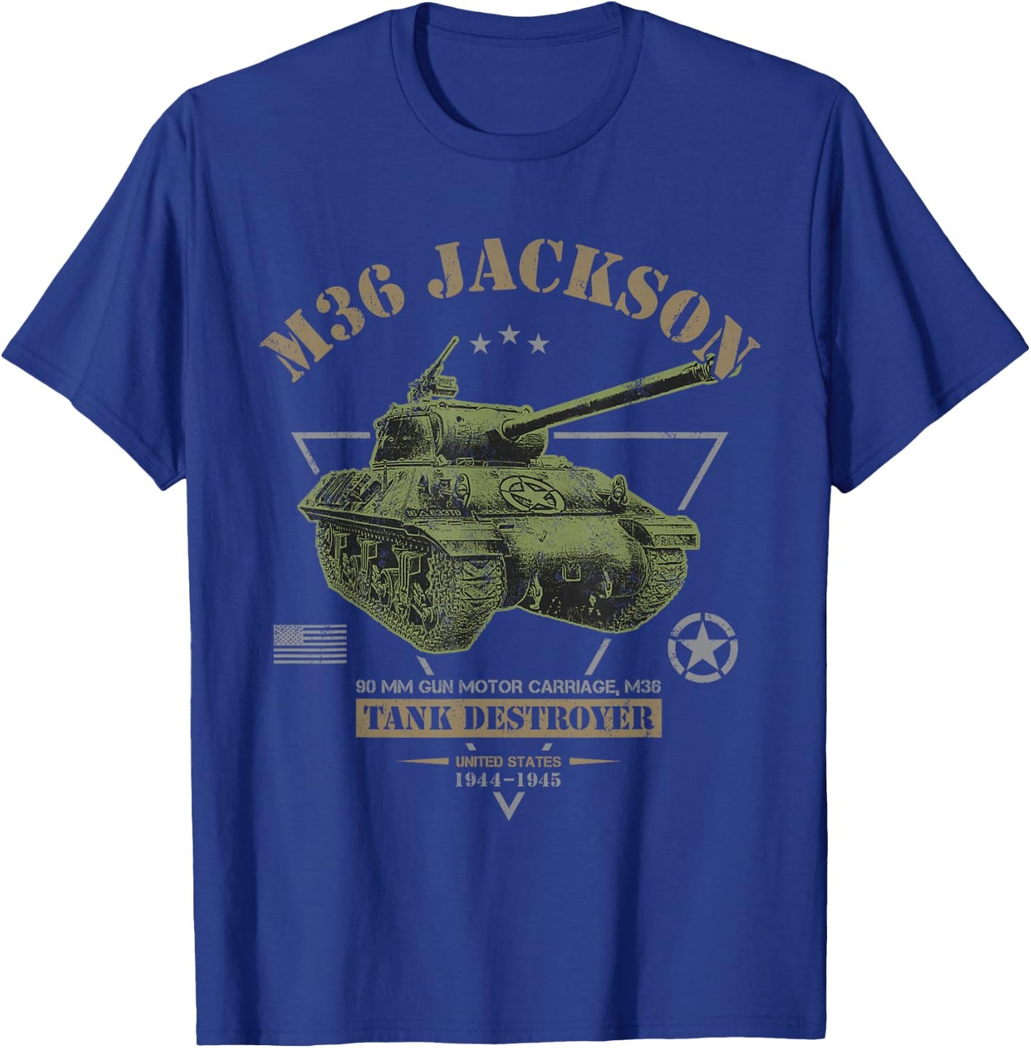 M36 Jackson Tank Destroyer T-Shirt - T-Shirt | Royal