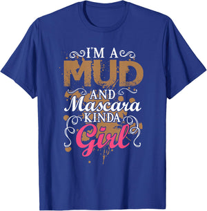 Funny Mud And Mascara ATV Team Girls Run Mudding Quad Bike T-Shirt - T-Shirt | Royal