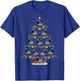 Funny Xmas Lighting Santa Canada-Goose Bird Christmas Tree T-Shirt - T-Shirt | Royal