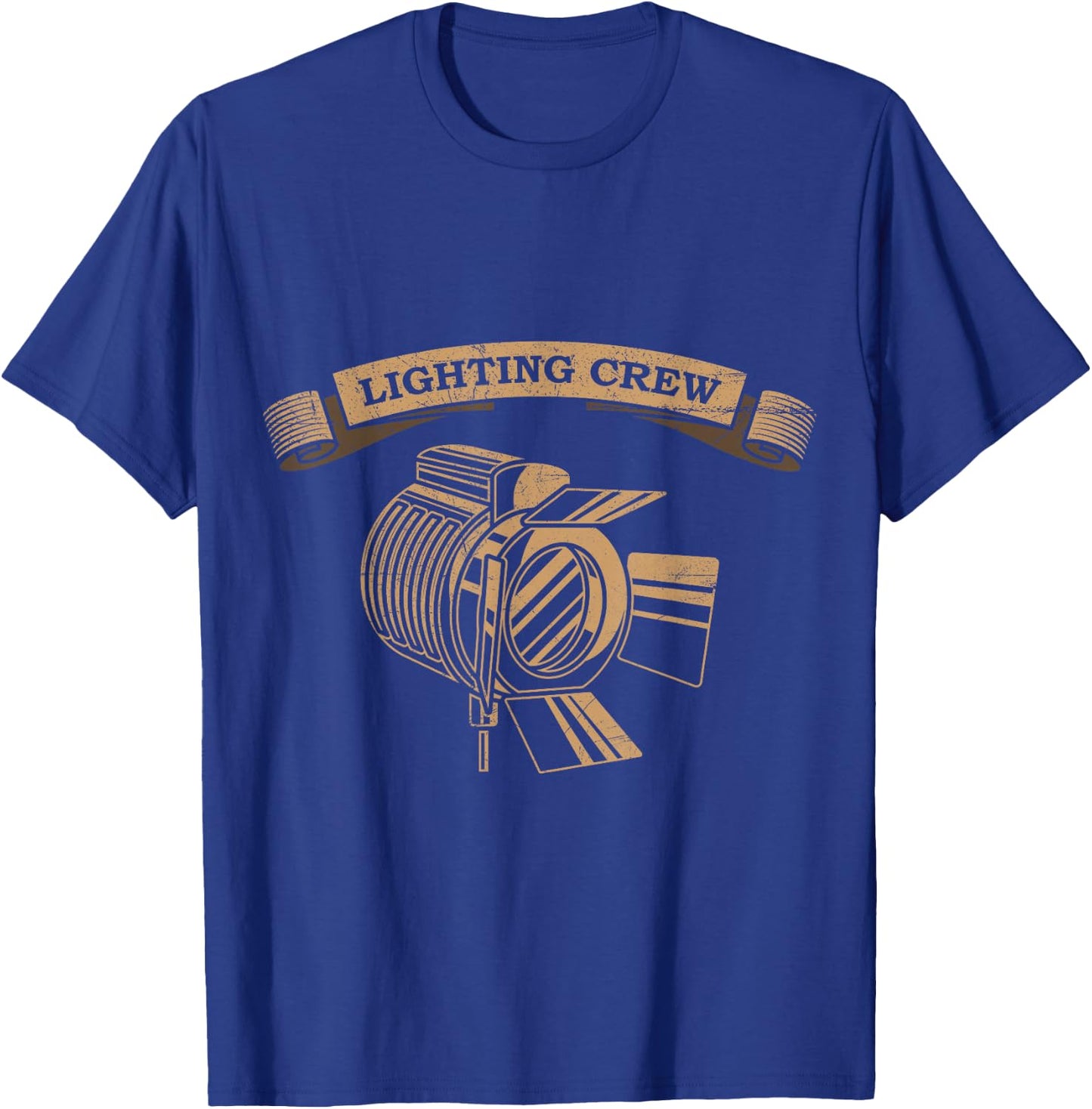 FILM LIGHTING CREW Theatre Lighting Technician Stage T-Shirt - T-Shirt | Royal