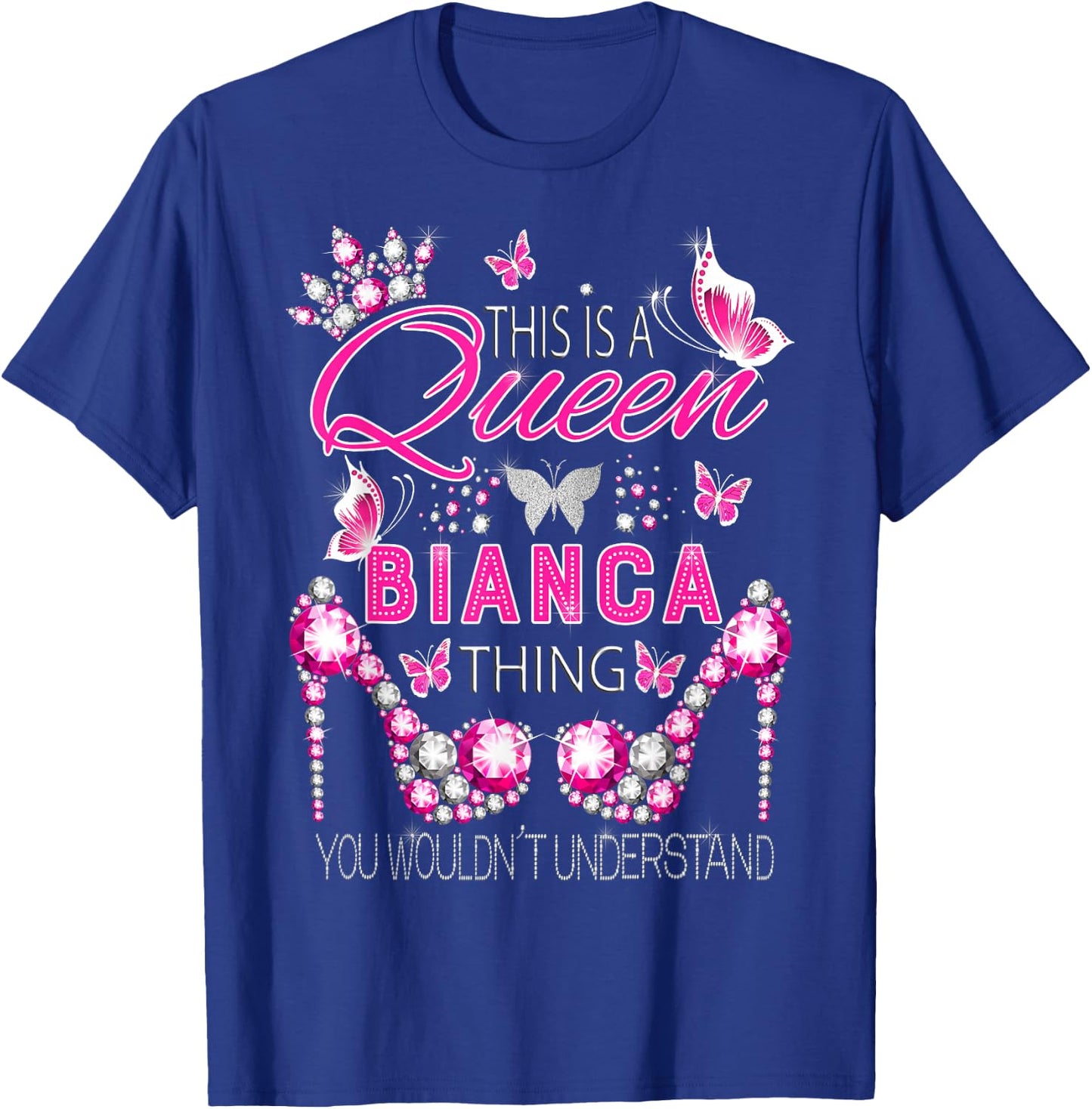 This is a Queen Bianca Thing Personalized Name Birthday T-Shirt - T-Shirt | Royal