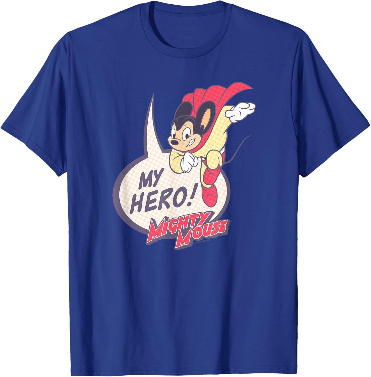 Mighty Mouse My Hero T-Shirt - T-Shirt | Royal