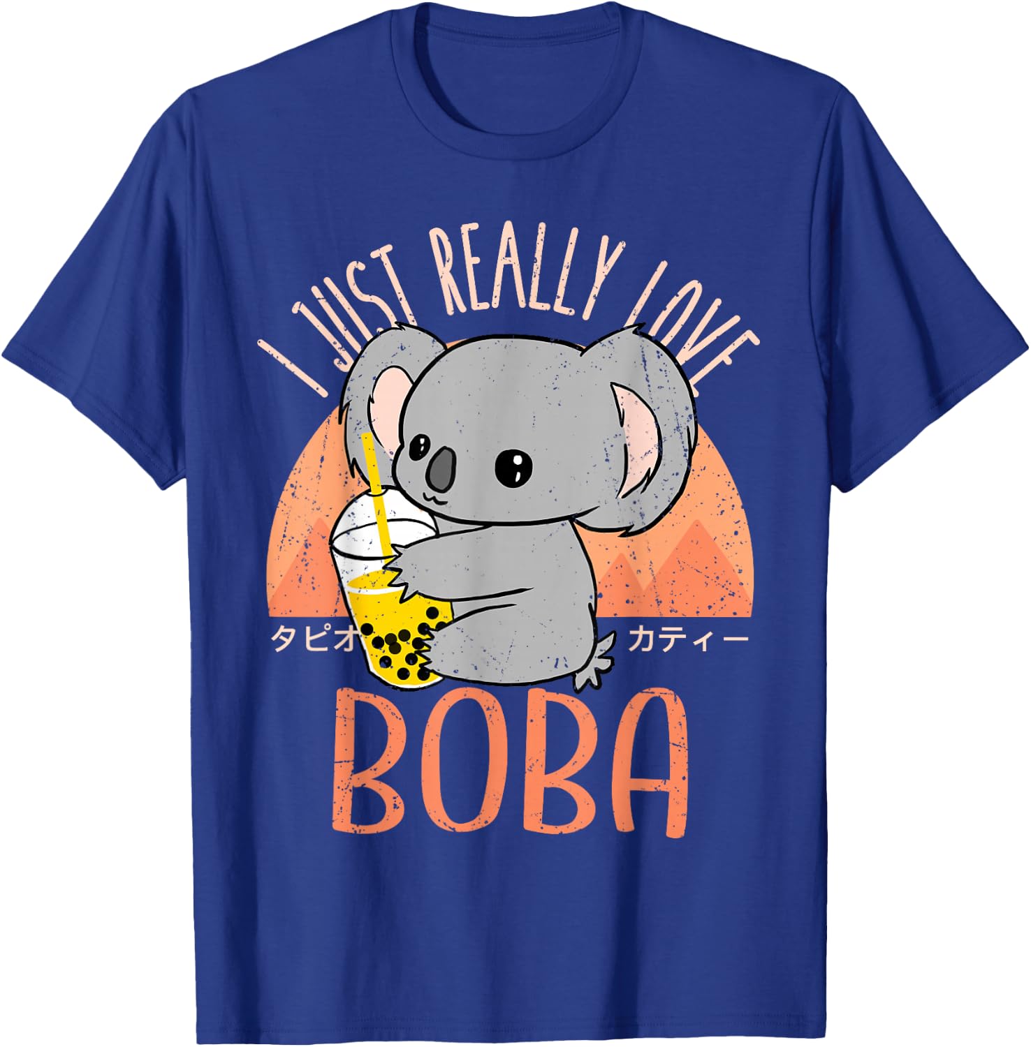 Kawaii Koala I Just Love Boba Bubble Tea T-Shirt - T-Shirt | Royal