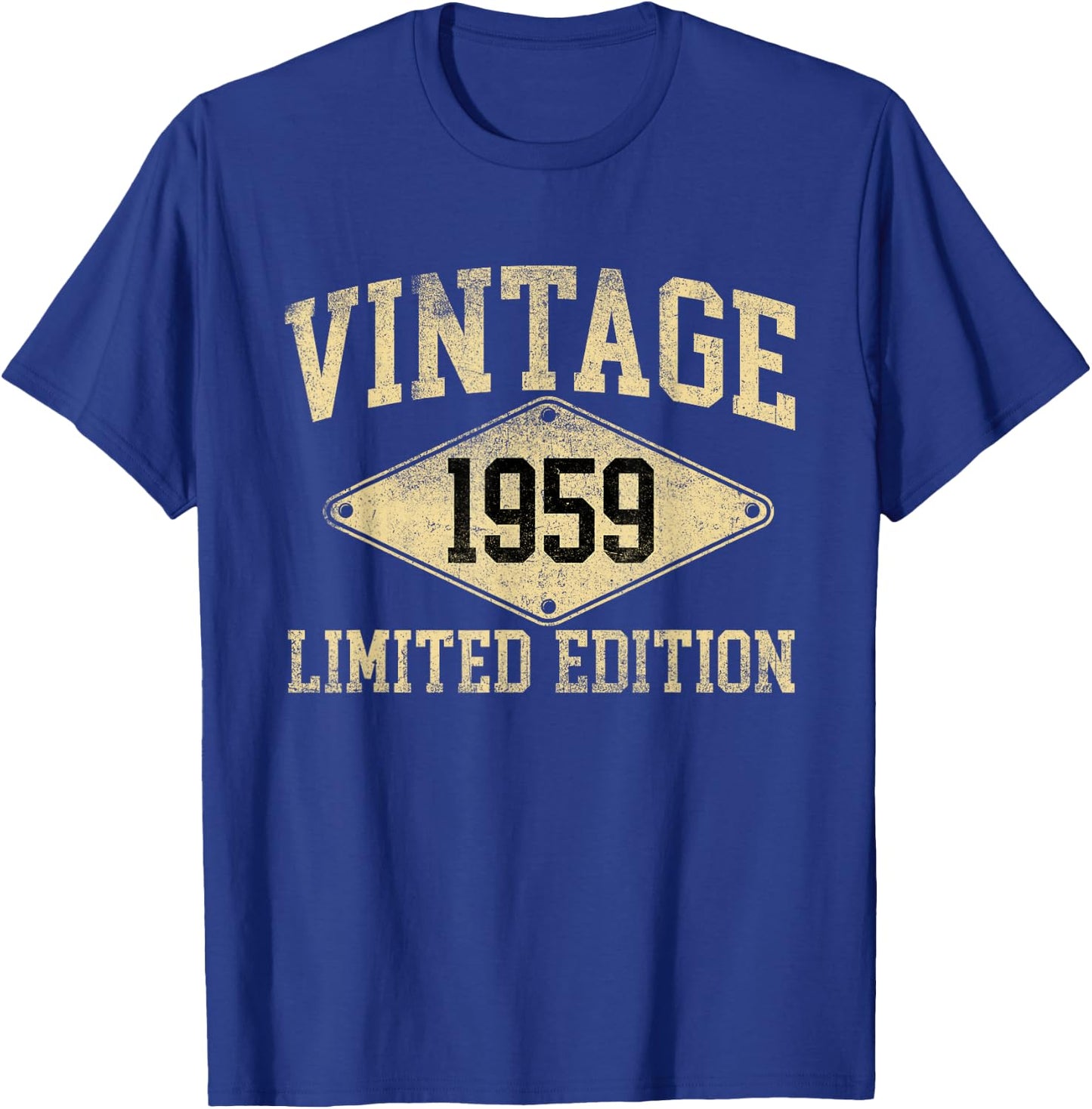 Vintage 1959 Limited Edition Year Of Birth Birthday T-Shirt - T-Shirt | Royal