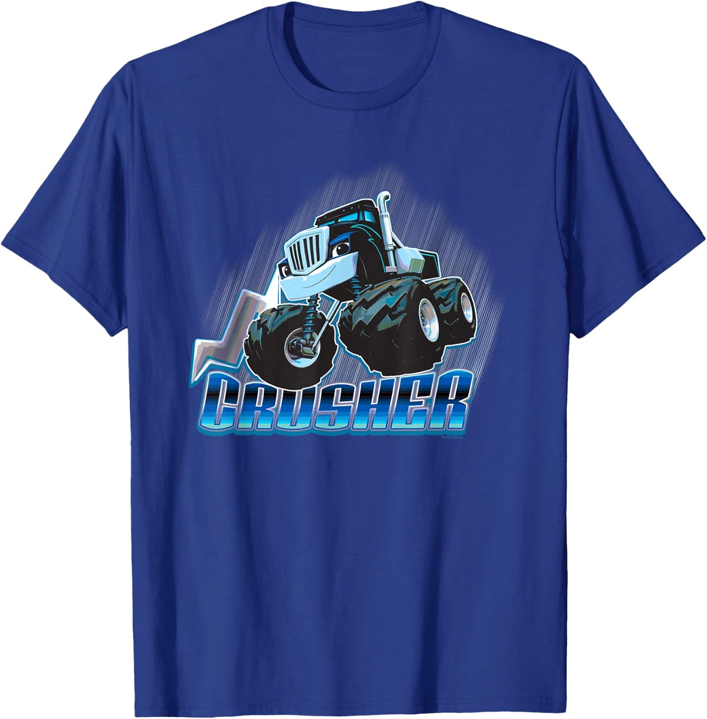 Blaze and The Monster Machines Crusher Badge T-Shirt - T-Shirt | Royal