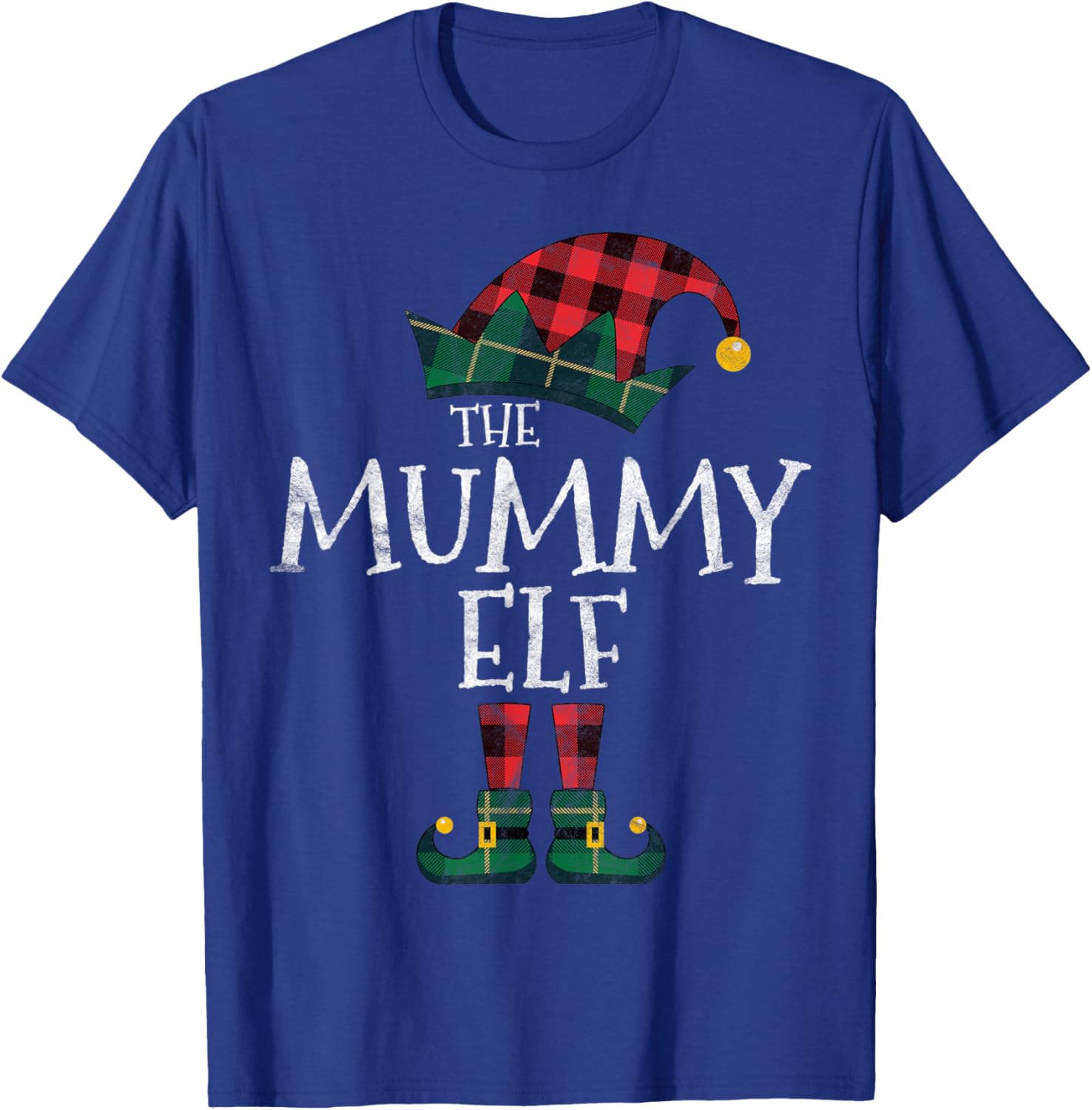 The Mummy Elf Matching Family Group Gift Funny Christmas T-Shirt - T-Shirt | Royal