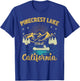 Summer Vacation Retro Mountain California Pinecrest Lake T-Shirt - T-Shirt | Royal