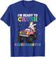 Kids I'm Ready to Crush Kindergarten Unicorn Monster Truck Girls T-Shirt - T-Shirt | Royal