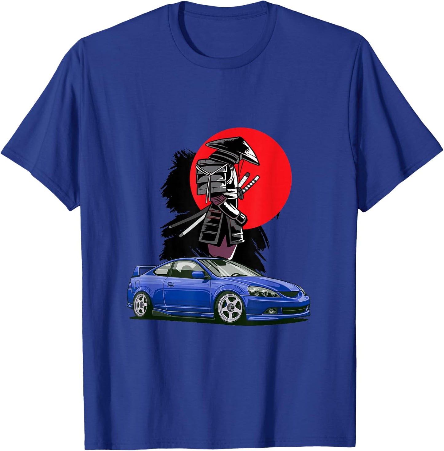 JDM RSX Car Tuning Japan Samurai Sun Drift T-Shirt - T-Shirt | Royal