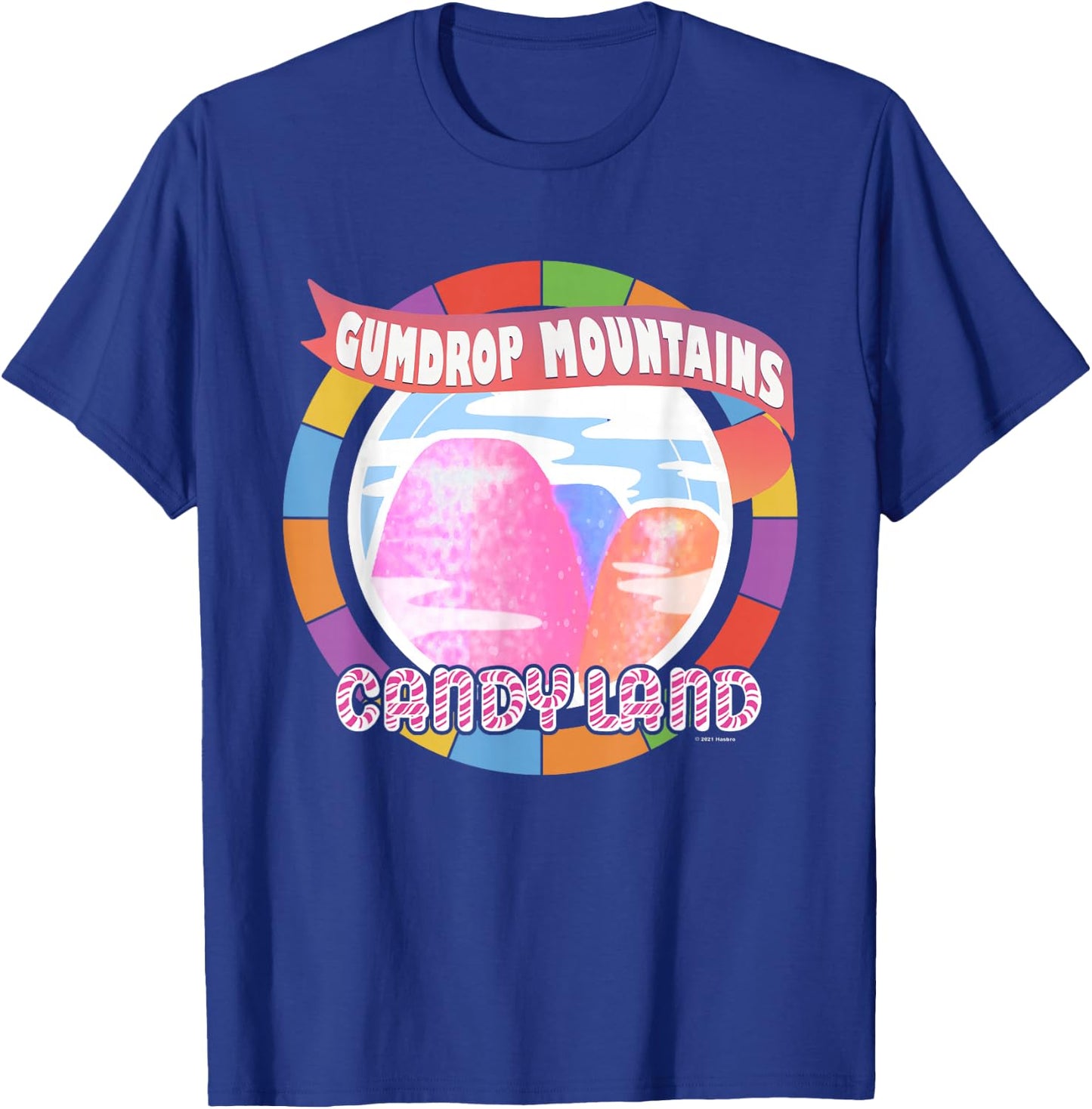 Candy Land Delicious Gumdrop Mountains T-Shirt - T-Shirt | Royal