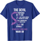 The Devil- Domestic Violence Awareness Support Ribbon T-Shirt - T-Shirt | Royal