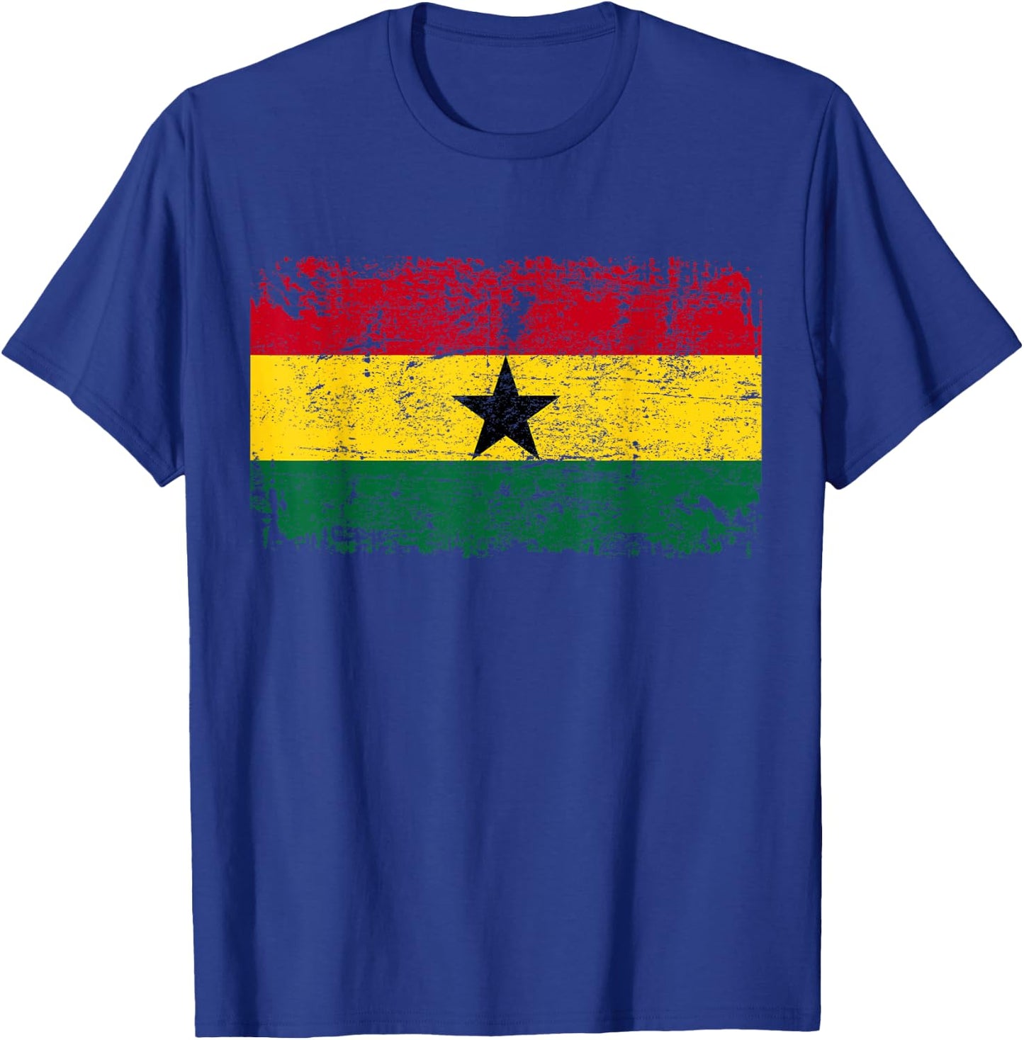 GHANA Flag Vintage | Men Women Kids | GHANA T-Shirt - T-Shirt | Royal