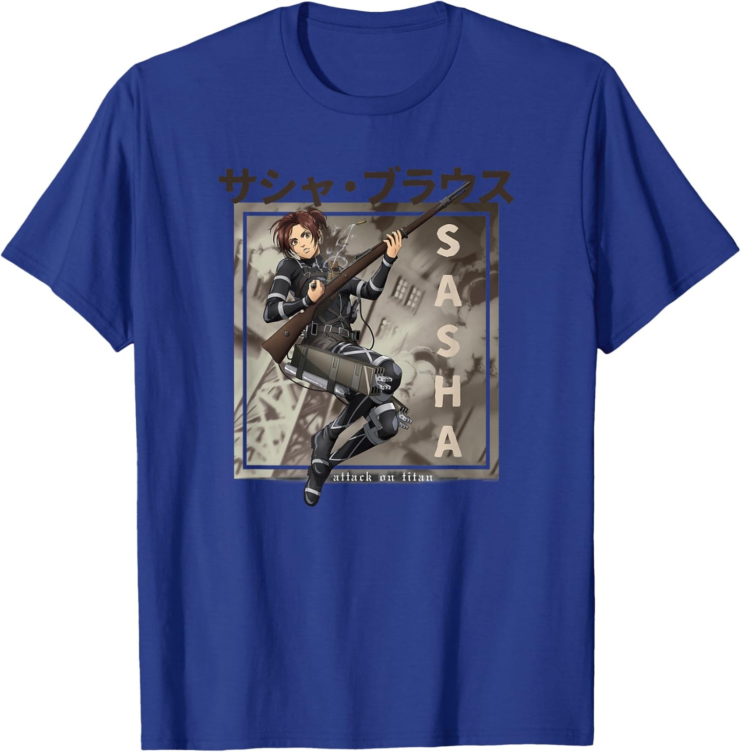 Attack on Titan Season 4 Sasha Kanji AOT Anime T-Shirt - T-Shirt | Royal