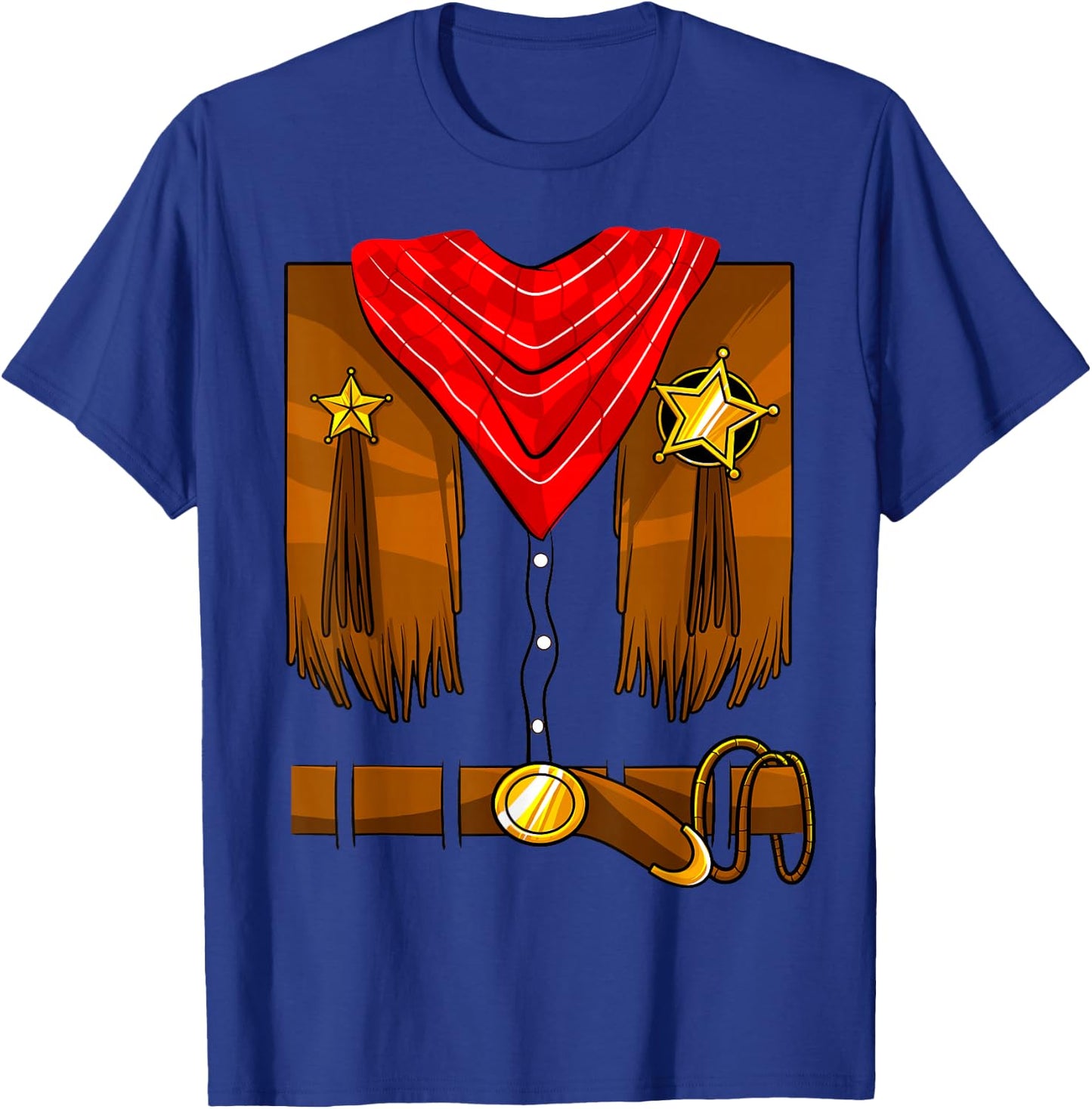 Cowboy Costume Boys Cowgirl Girls Halloween Toddler Kids Small T-Shirt - T-Shirt | Royal