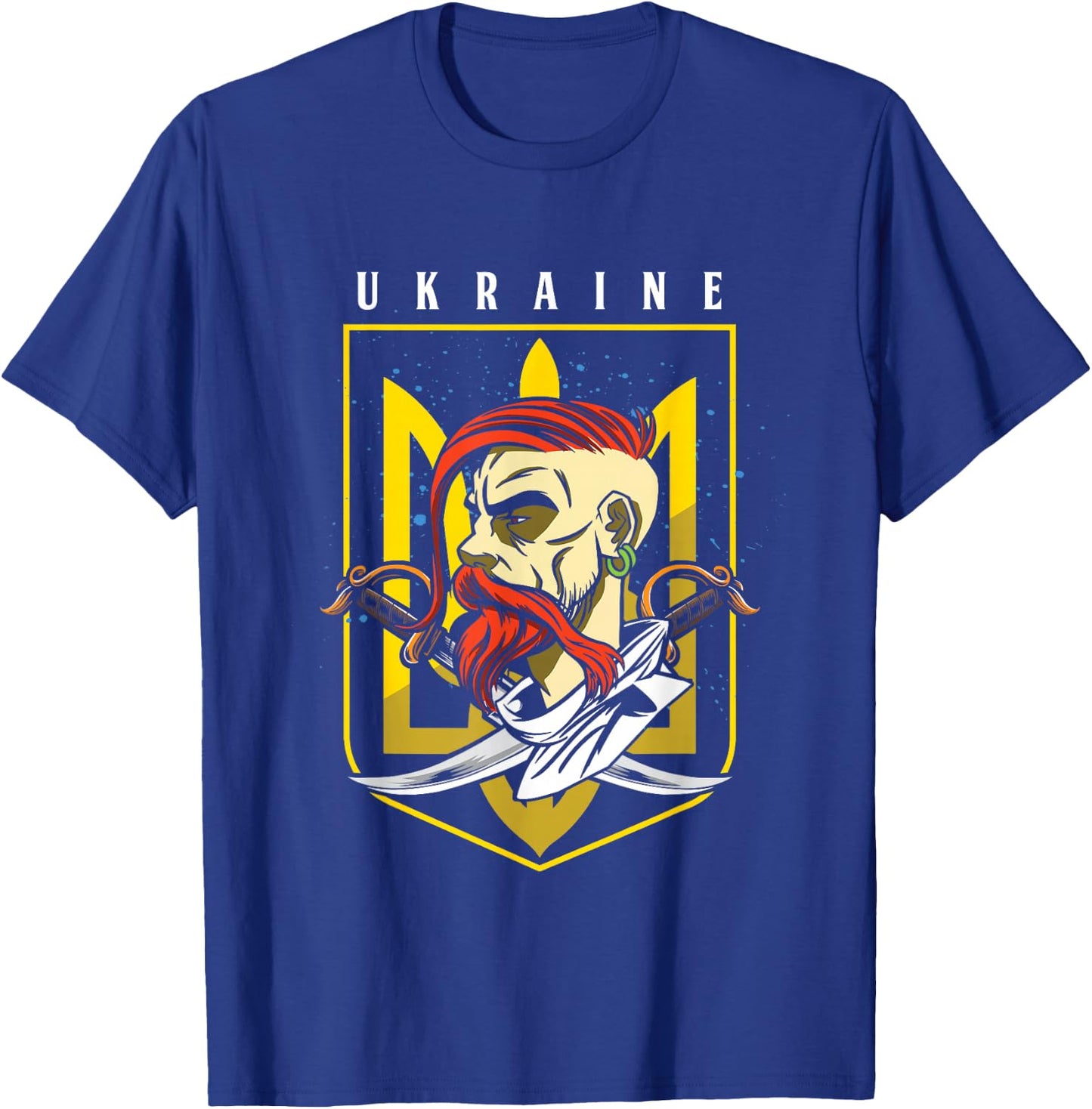 Cossack Ukrainian Kiev Homeland Country State Odessa Ukraine T-Shirt - T-Shirt | Royal