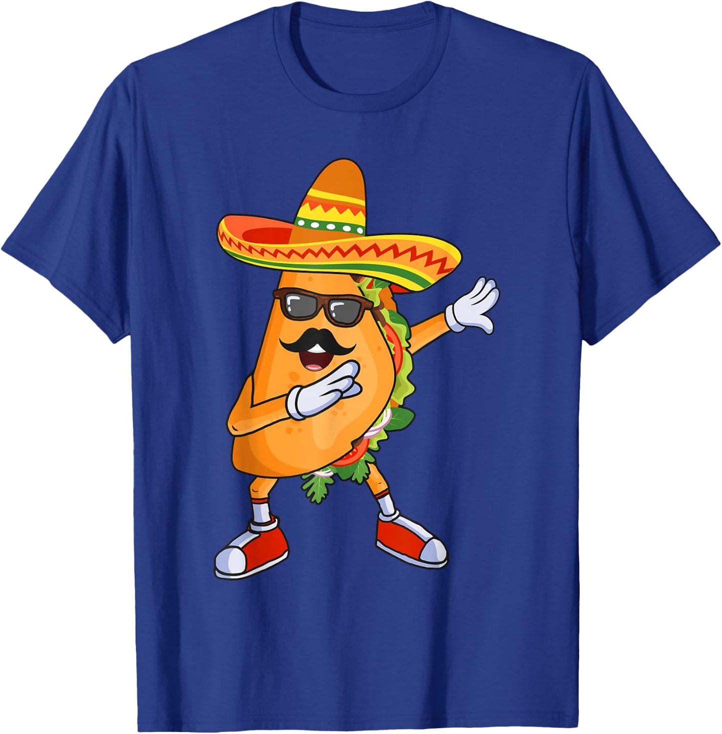 Dabbing Taco Funny Cinco de Mayo Mexican party T-Shirt - T-Shirt | Royal
