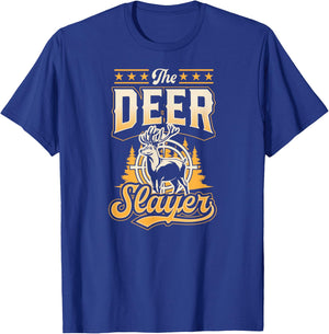 The Deer Slayer - Funny Best Deer Hunting Dad T-Shirt - T-Shirt | Royal