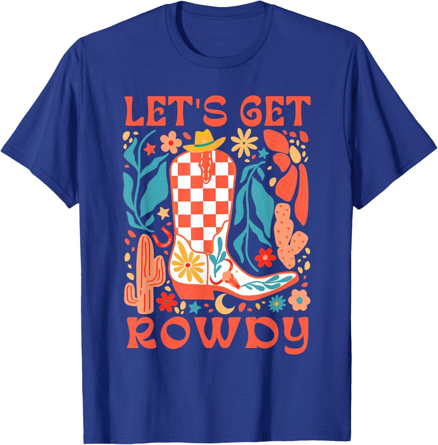 Bride & Bridesmaid Howdy Let's Get Rowdy Bachelorette Party T-Shirt - T-Shirt | Royal