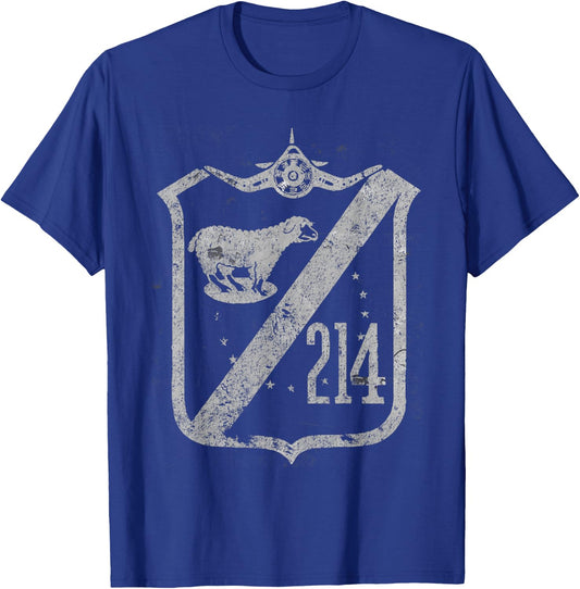 VMF-214 Black Sheep Squadron WWII Vintage Insignia T-Shirt - T-Shirt | Royal