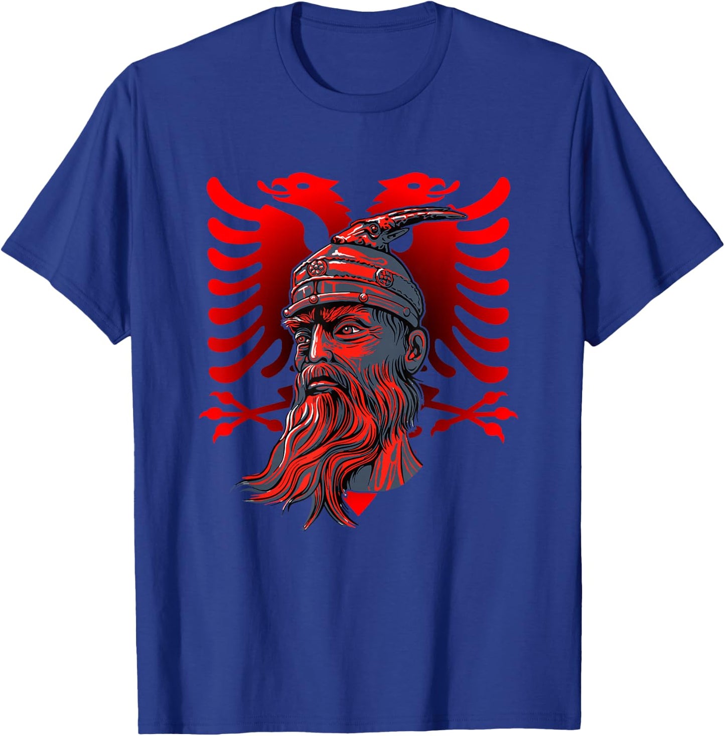 Skanderbeg Albanian National Hero Eagle Kosovo Albanian T-Shirt - T-Shirt | Royal