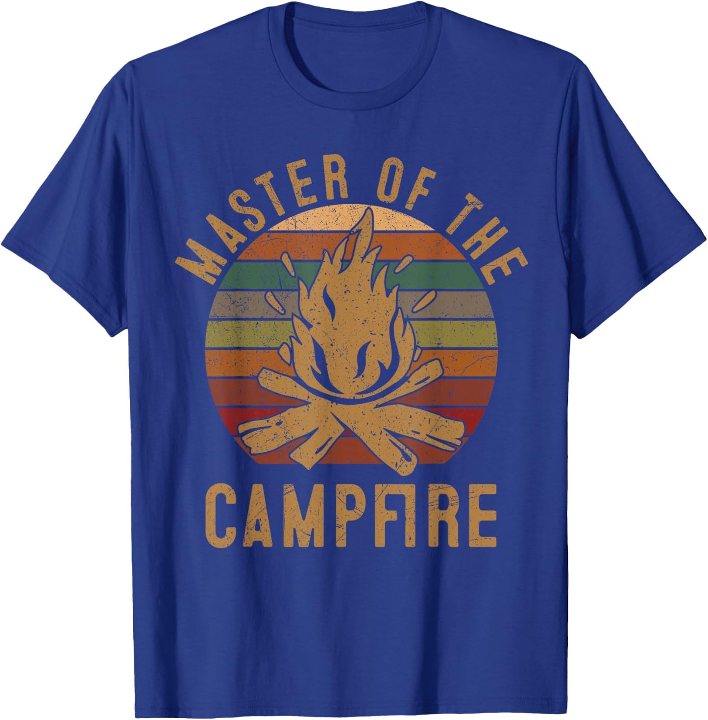 Master of the Campfire Camping Lovers Gift Camper T-Shirt - T-Shirt | Royal