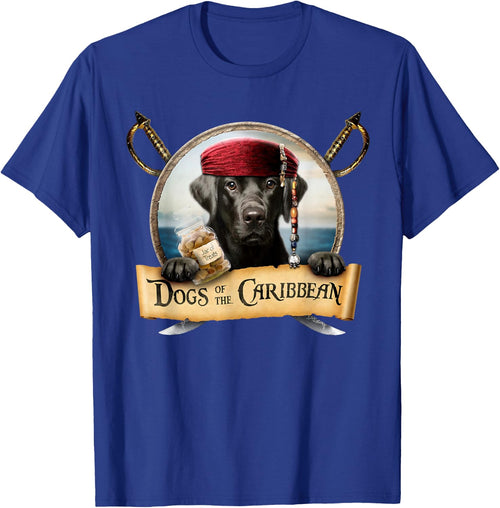 Dogs of the Caribbean - Cute Black Labrador Pirate