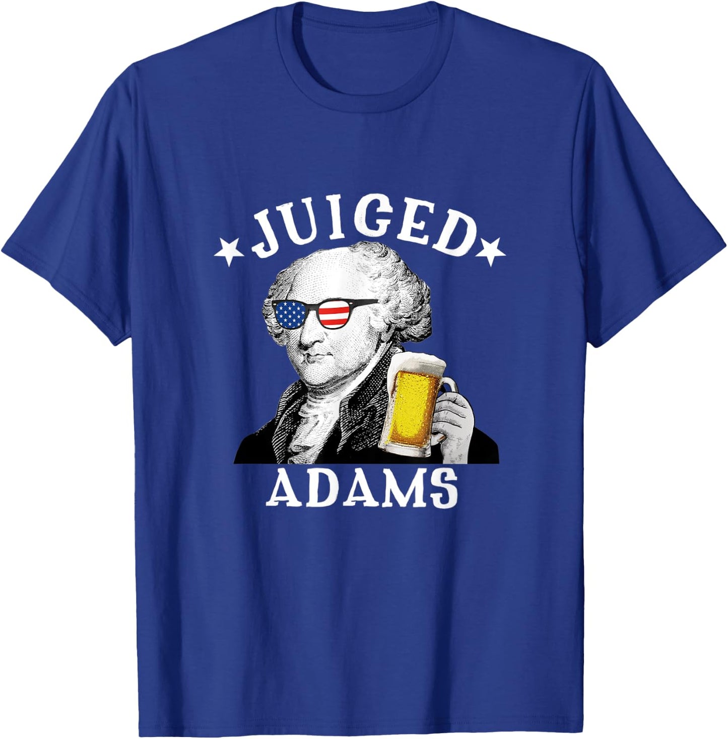 Juiced Adams Patriotic President John Adams 4th of July Men T-Shirt - T-Shirt | Royal