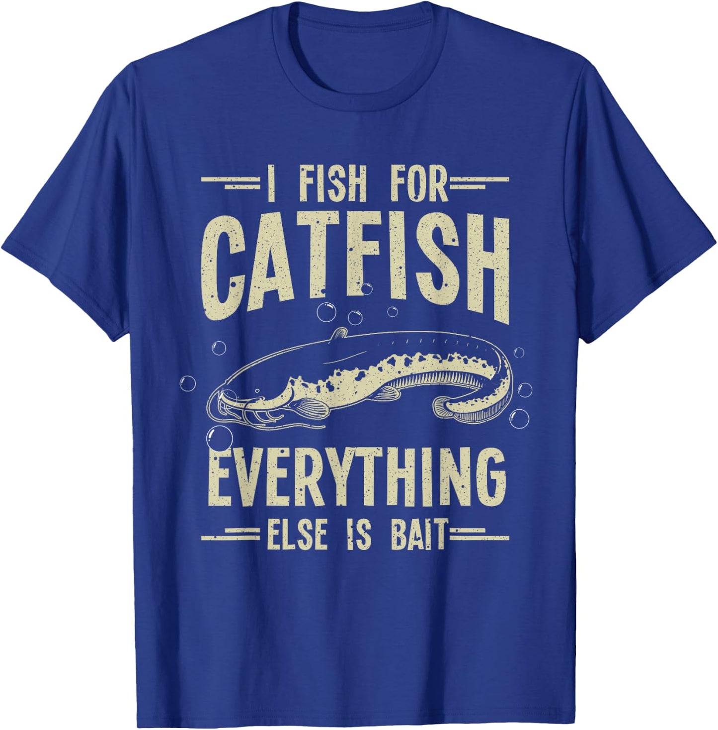 Funny Catfishing Design Women Catfish Fishing Hunter T-Shirt - T-Shirt | Royal