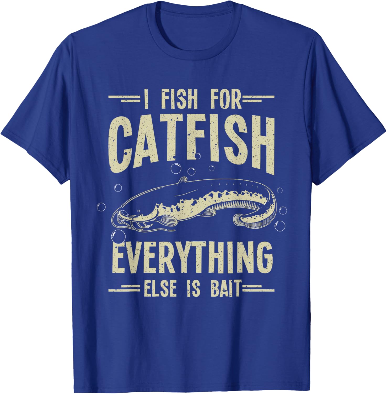 Funny Catfishing Design Women Catfish Fishing Hunter T-Shirt - T-Shirt | Royal