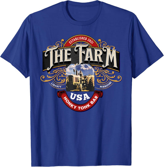 The Farm Liberty Missouri USA Live Music Bar Honky-tonk T-Shirt - T-Shirt | Royal