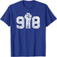 918 Area Code Raised Fist Black Lives in Tulsa OK Matter T-Shirt - T-Shirt | Royal