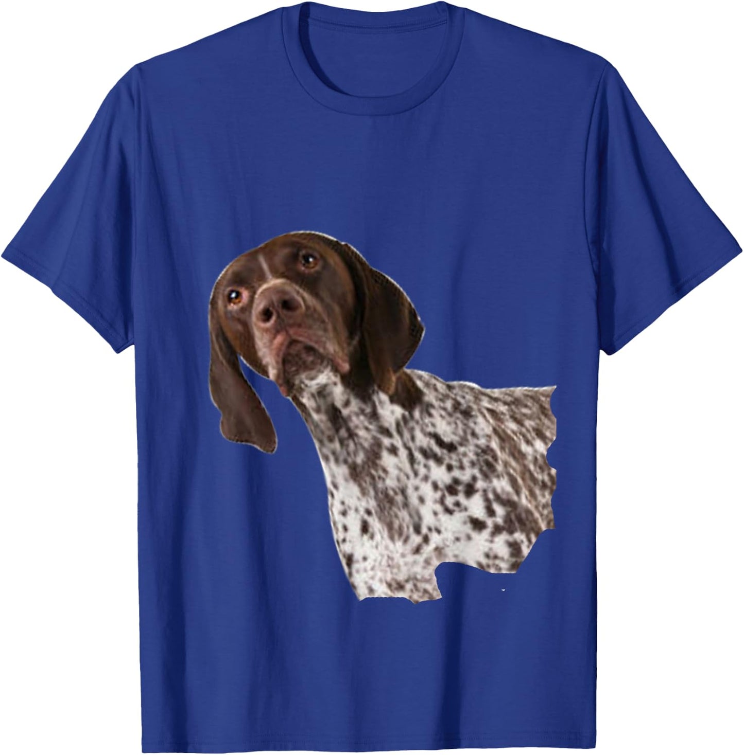 GSP German Shorthair Pointer Curious Face Mom Dad Dog Owner T-Shirt - T-Shirt | Royal