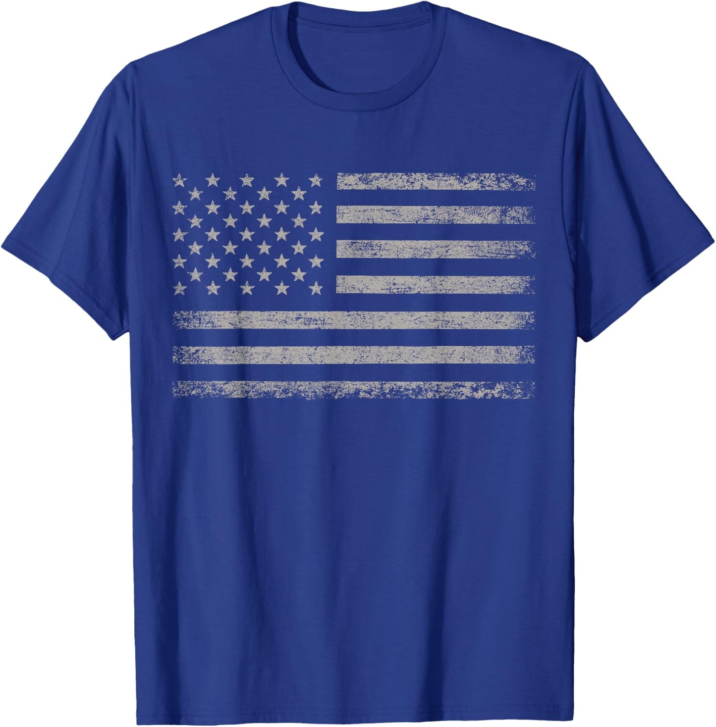 Patriotic USA Flag 4th of July Women Kids Boys Girls T-Shirt - T-Shirt | Royal
