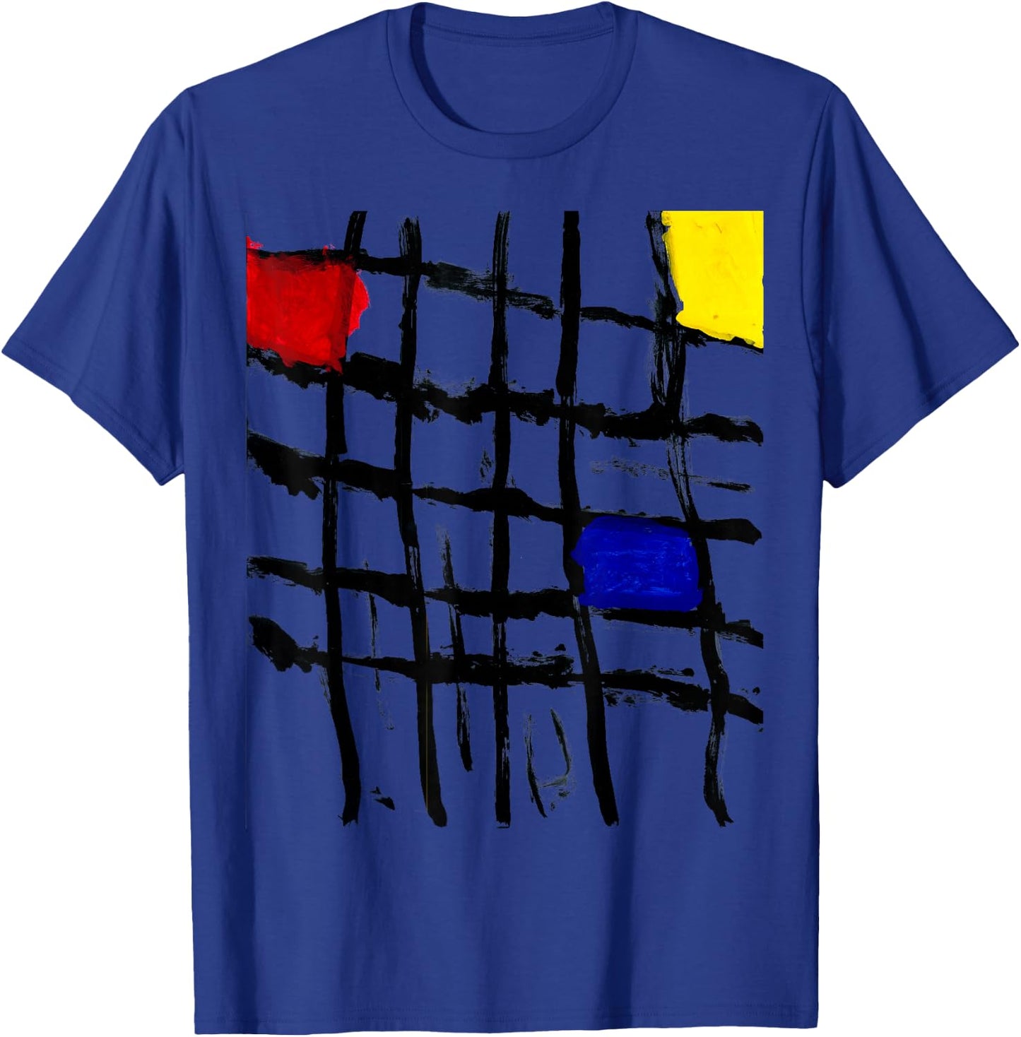 Designer Shirt Reflections of Mondrian T-Shirt - T-Shirt | Royal