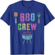 Funny BBQ CREW Grill Chef Cook Squad Cooking Summer Grilling T-Shirt - T-Shirt | Royal