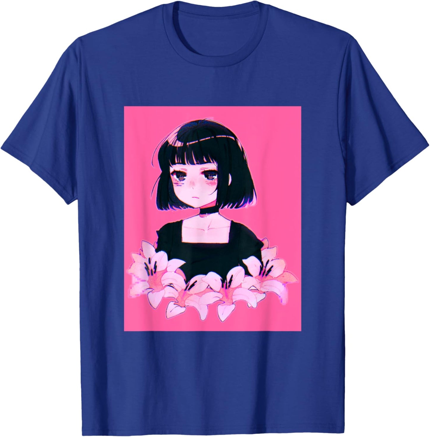 Anime Girl Japanese Aesthetic anime Otaku T-Shirt - T-Shirt | Royal