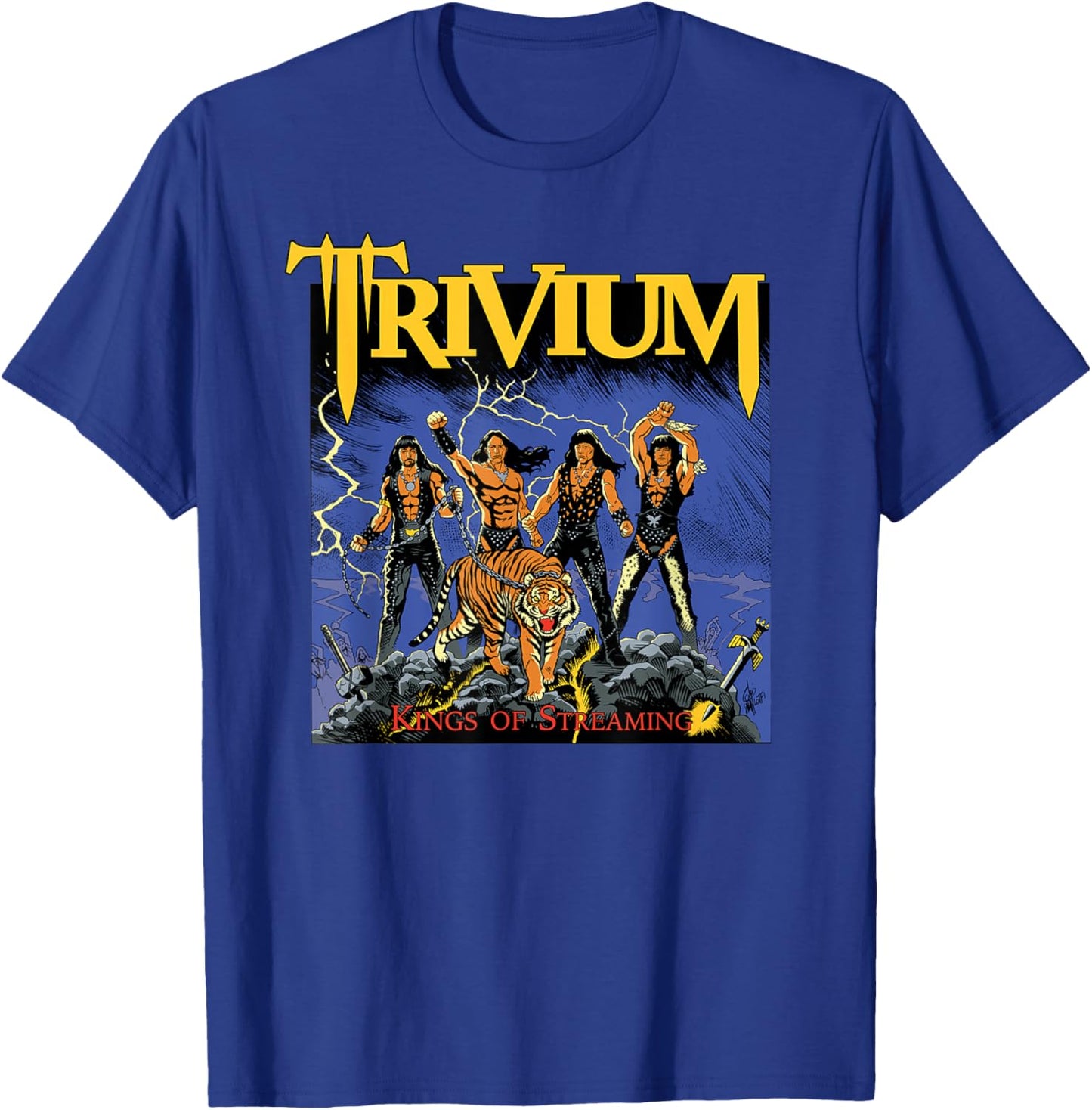 Trivium Kings Of Streaming T-Shirt - T-Shirt | Royal