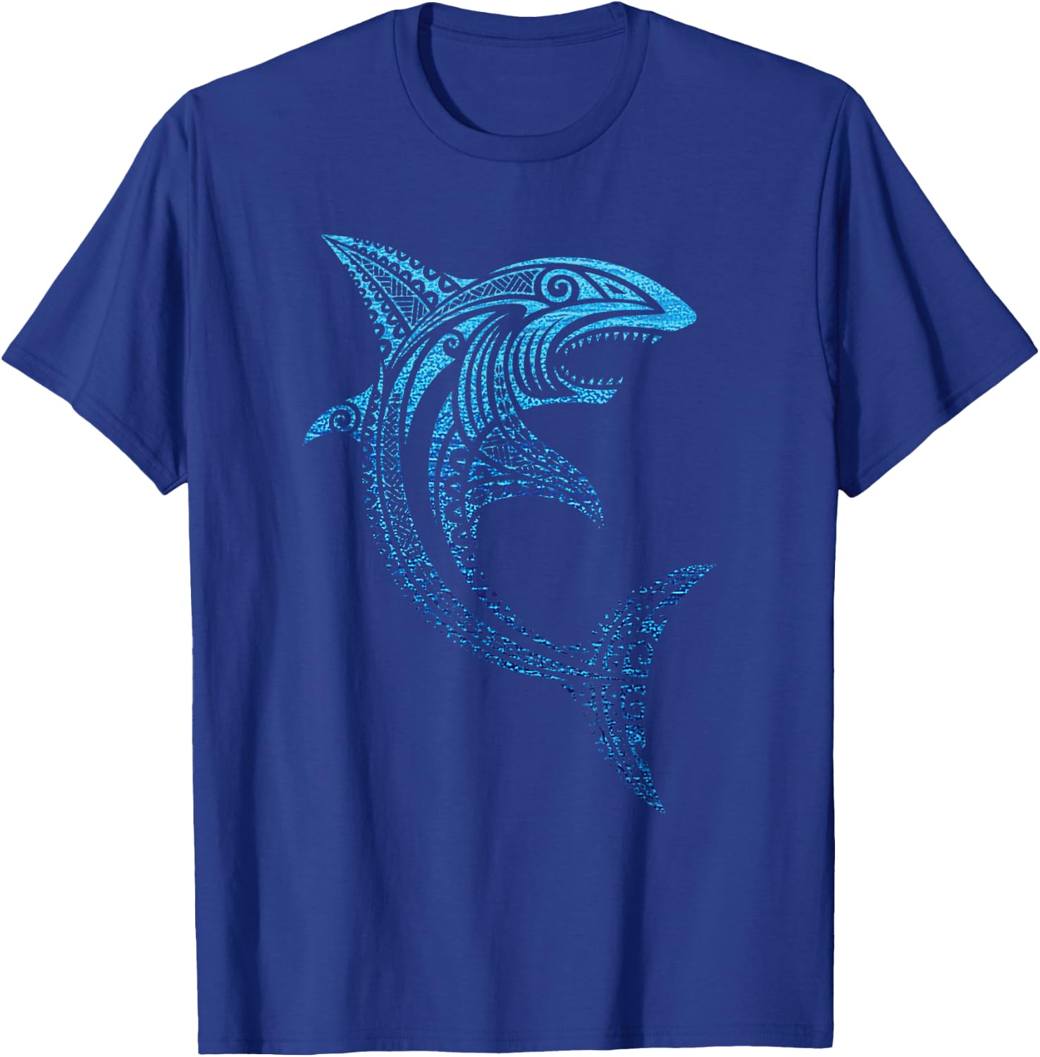 Artistic Tribal Shark Polynesian Tattoo Hawaiian Vacation T-Shirt - T-Shirt | Royal