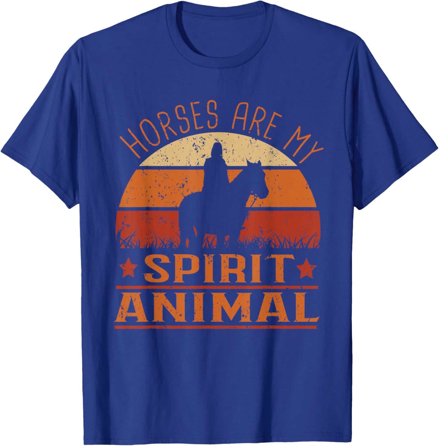 Horses are my spirit animal Design for a Horse owner T-Shirt - T-Shirt | Royal