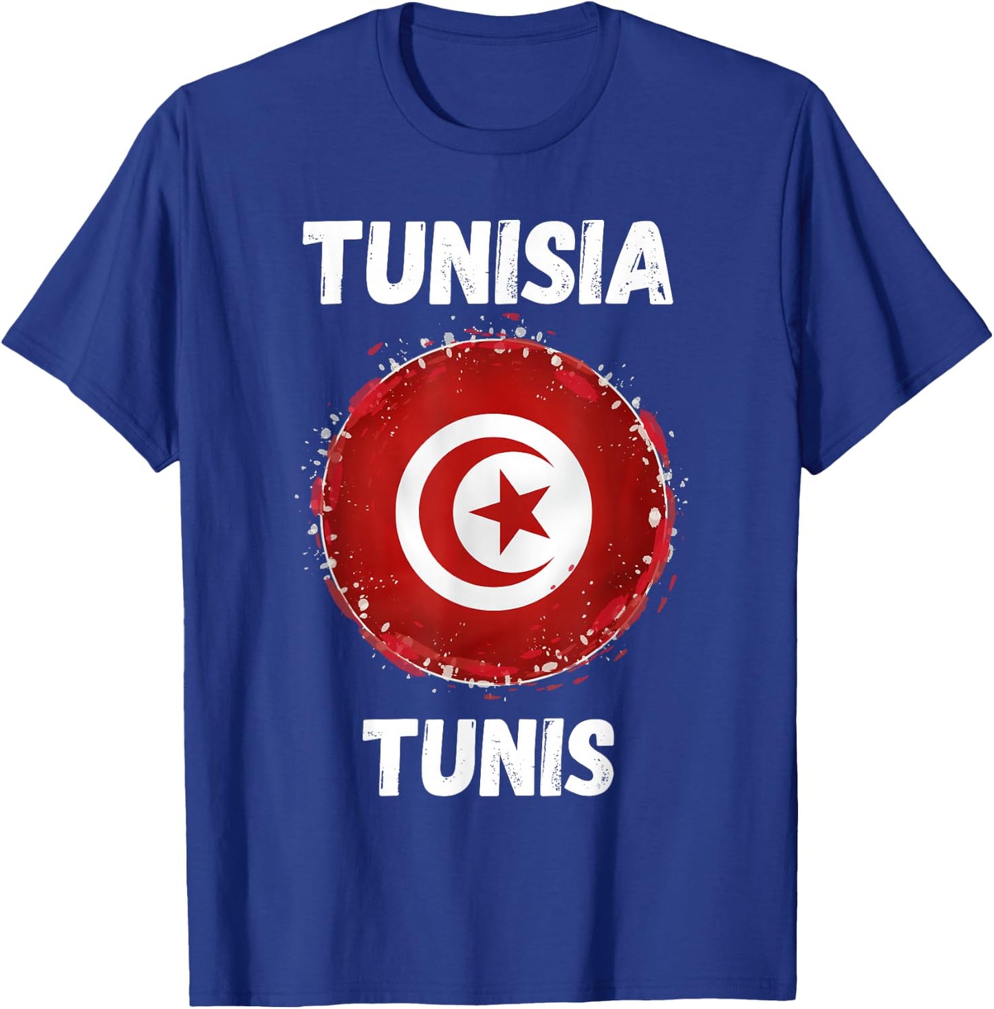 Tunis Tunisia Retro Vintage Sport Tunisian Flag Souvenirs T-Shirt - T-Shirt | Royal