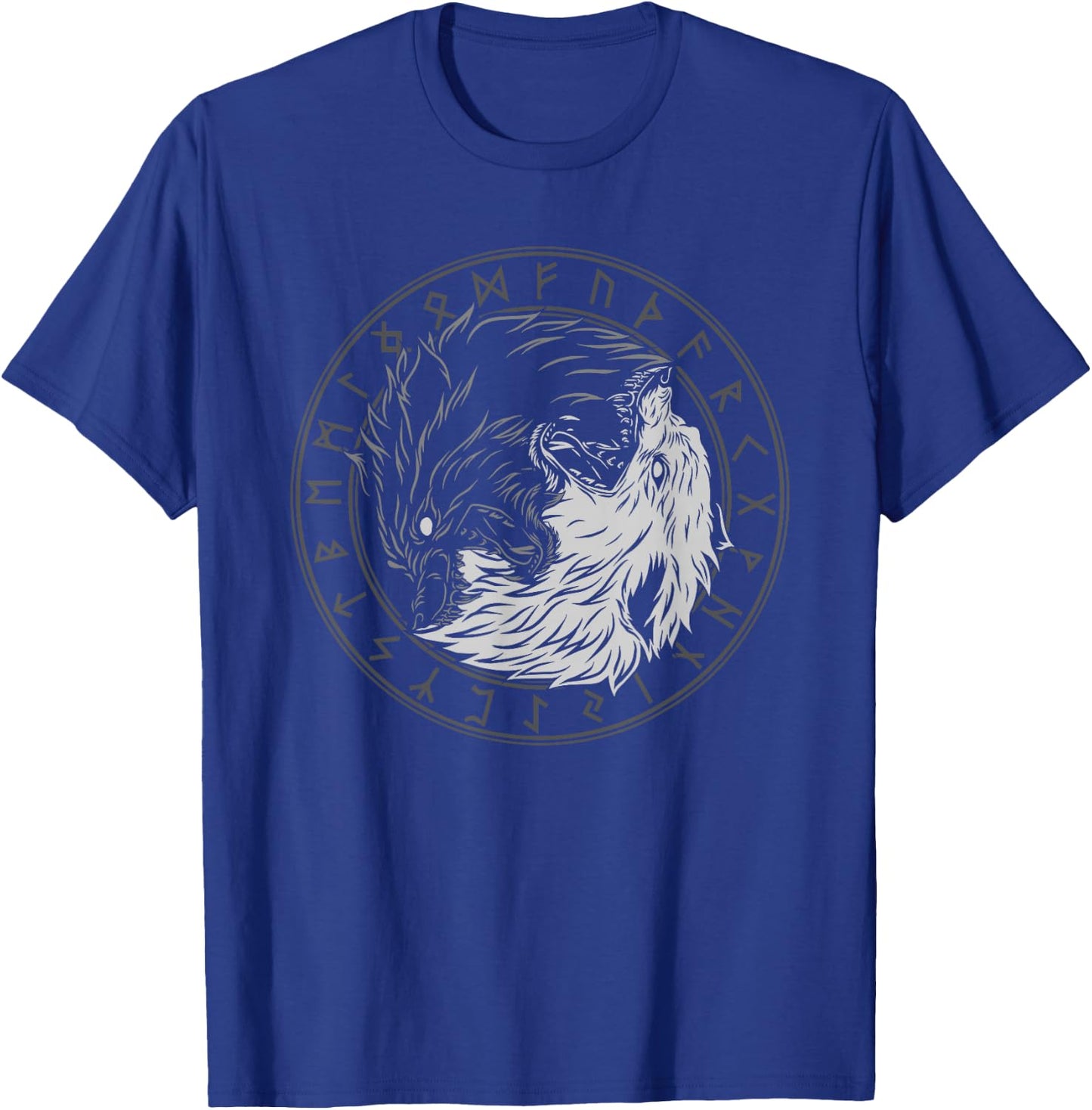 Sons of Fenrir - Sköll and Hati - Ying Yang Wolf T-Shirt - T-Shirt | Royal