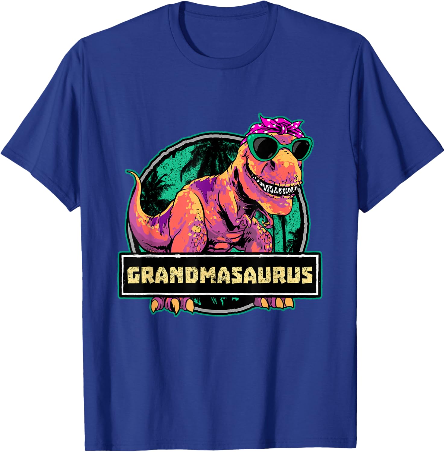 Grandmasaurus Grandma Shirt T Rex Dinosaur Family Matching T-Shirt - T-Shirt | Royal