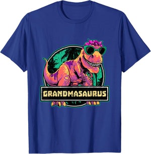 Grandmasaurus Grandma Shirt T Rex Dinosaur Family Matching T-Shirt - T-Shirt | Royal