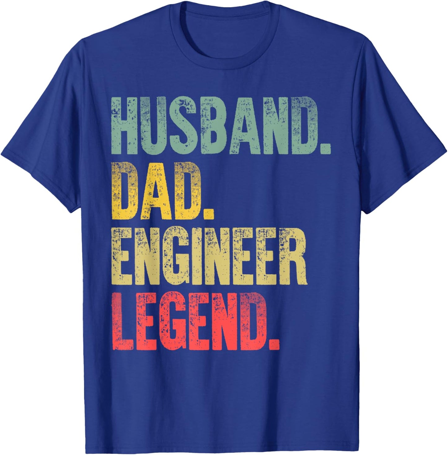 Funny Vintage Shirt Husband Dad Engineer Legend Retro T-Shirt - T-Shirt | Royal